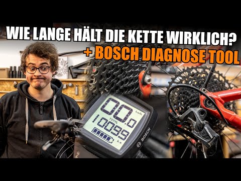 Wie lange hält eine FAHRRADKETTE wirklich? E-MTB mit 10 000 km & erster Kette! + BOSCH Motordiagnose