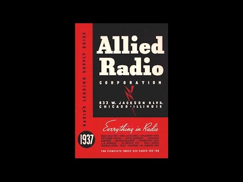 1937 Allied Radio - Everything in Radio Catalog