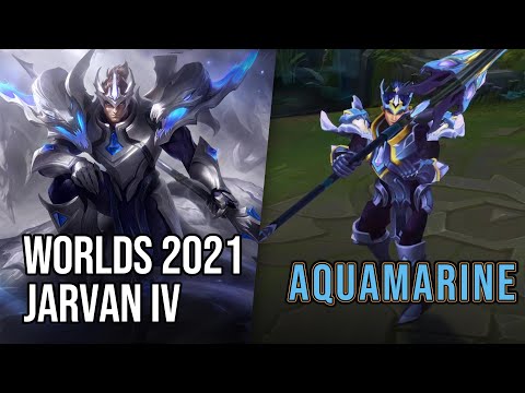 Aquamarine Worlds 2021 Jarvan IV Skin | League of Legends | Chromas Skin