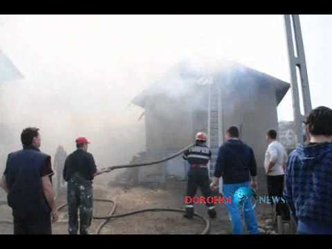 Incendiu atelier - strada Solidaritatii din Dorohoi