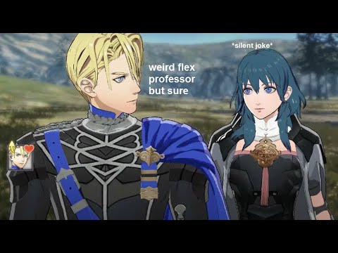 Byleth silently joking around
