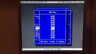 Duke Nukem 3D soundblaster Live test in MS DOS Soundblaster Adlib and General MIDI mode