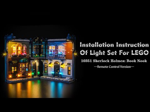 Installation Instruction Of Light Set For LEGO 10351 Sherlock Holmes: Book Nook.