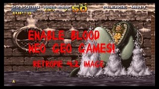 NEO GEO DIP SWITCHES BLOOD ENABLED! RETROPIE 4.2