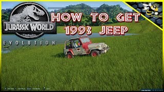 Jurassic world Evolution: How to get 1993 Jeep skin Jurassic park
