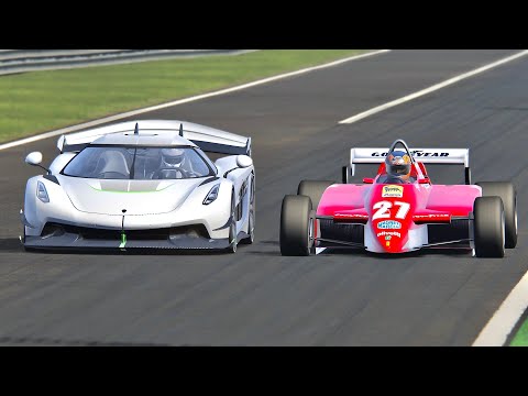 Koenigsegg Jesko vs Ferrari F1 1982 - Monza