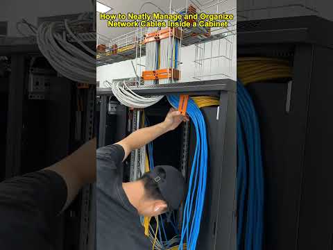 How to Neatly Manage and Organize Network Cables Inside a Rack Cabinet?