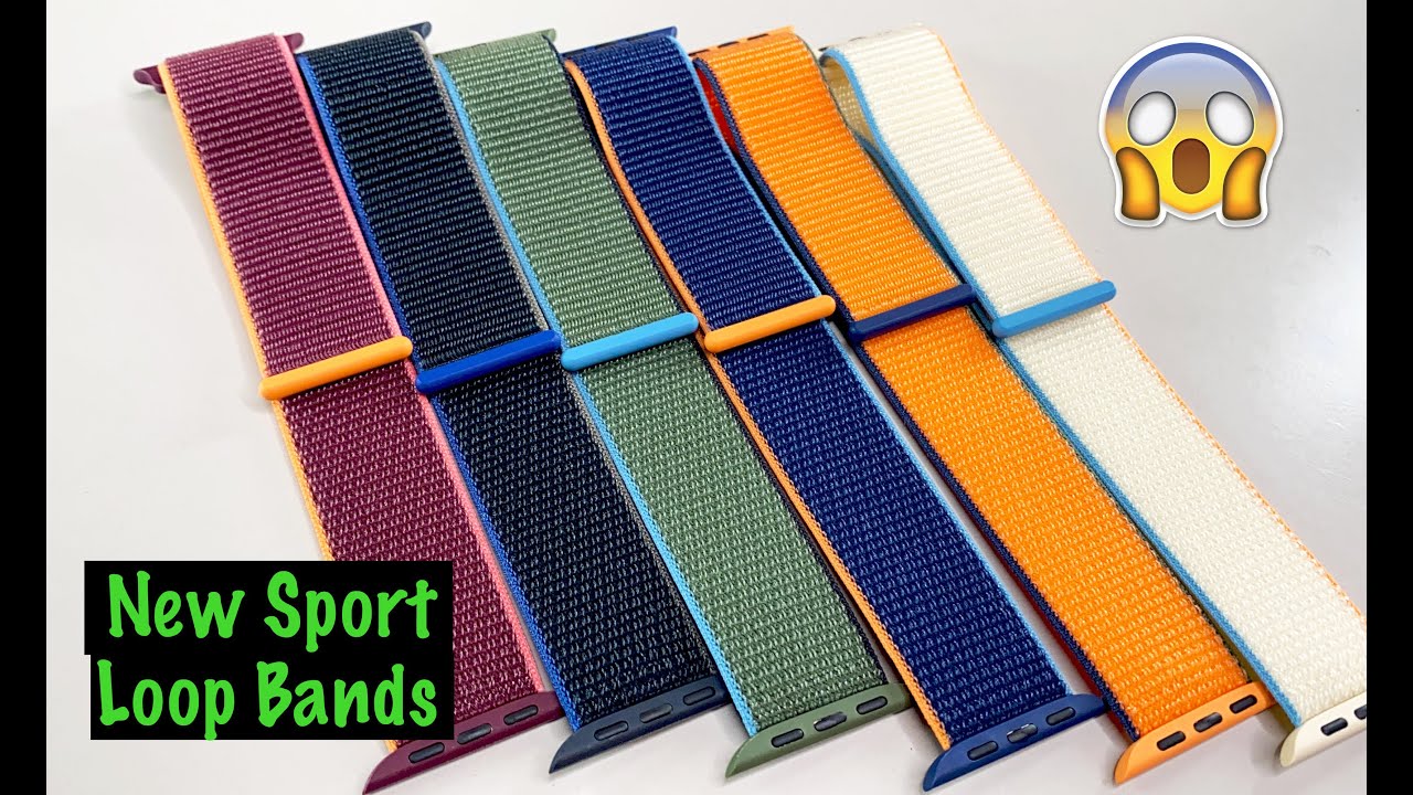 NEW Apple Watch Sport Loop Bands Review / Fall 2020 / BEST COLORS ON SPORT LOOP LINE TO DATE?!?