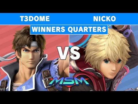 Smash Ultimate Tournament - MSM 178 T3Dome (Richter) vs Nicko (Shulk) Winners Quarters