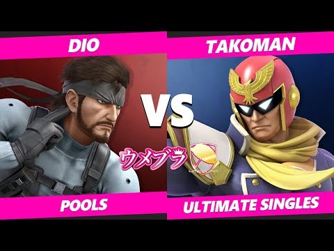 Umebura SP5 SSBU - DIO (Snake) Vs. Takoman (Captain Falcon) Smash Ultimate Tournament Pools