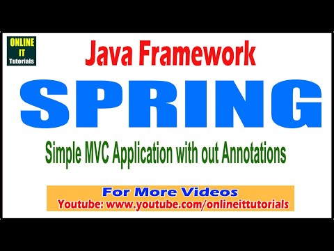 Java Framework Tutorial Simple Mvc Application With Out Annotations Onlineit Tutorials