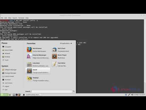 How to install PuTTY 0.67 on Linux Mint 18.3 | LinuxHelp Tutorials