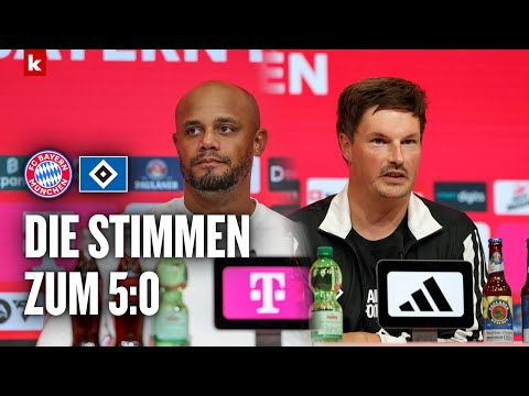 "Damit bin ich nicht einverstanden": Polzin und Kompany über die HSV-Klatsche | FC Bayern - HSV 5:0