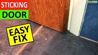 How to Fix a Sticking Door on a Door Frame - Wooden Door Rubbing on the Frame Easy Fix