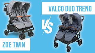 Zoe TwinV2 vs.Valco Duo Trend Double Stroller Comparison|Best Side by Side DoubleStrollers 2024/2025