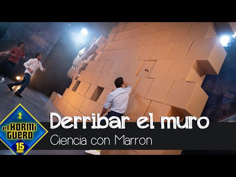 Pablo Motos y Mario Casas derriban el muro que se resiste al experimento de Marron - El Hormiguero