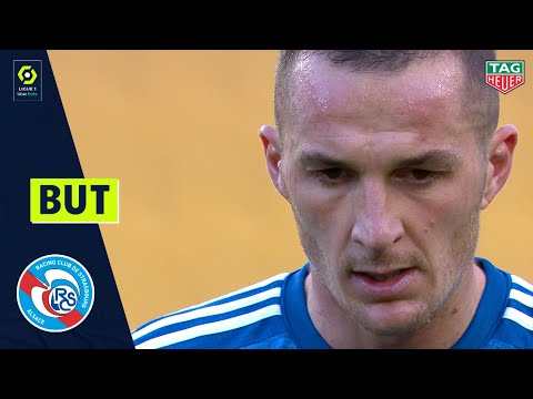 But Dimitri LIENARD (16' pen - RC STRASBOURG ALSACE) FC NANTES - RC STRASBOURG ALSACE (0-4) 20/21