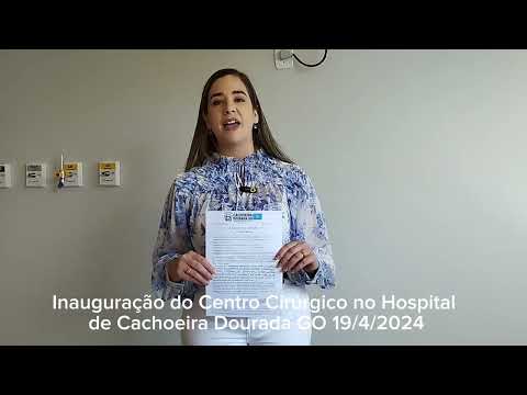 Secretária de Saúde da cidade de Cachoeira Dourada GO , senhora Bertilha.