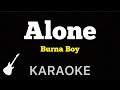 Burna Boy - Alone | Karaoke Guitar Instrumental