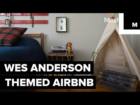 Wes Anderson-inspired Airbnb