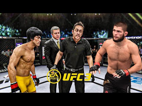 Bruce Lee vs Khabib Nurmagomedov - EA Sports UFC 3 - Dragon Fight 🔥🐲