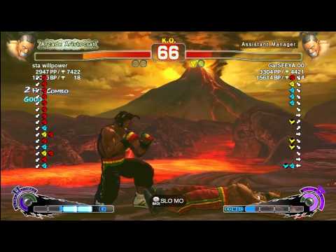 SSF4 AE 2012: sta willpower (Deejay) vs GarSEEYA 00 (Deejay) - Xbox Live High Ranked Mirror Match