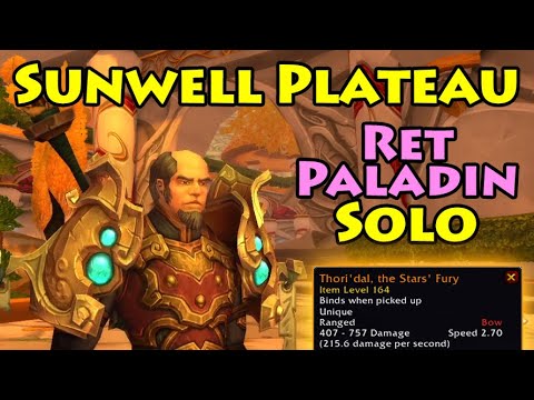 I got the LEGENDARY BOW while solo'ing The Sunwell Raid on Retribution Paladin | Mists of Pandaria