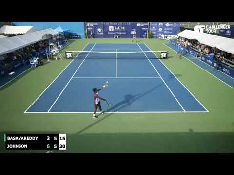 ATP Fairfield Challenger: Nishesh Basavareddy vs Steve Johnson - HLs