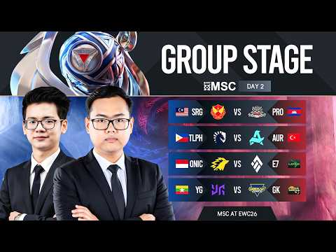 [Official Restream] MLBB MSC at EWC 2026 | Group Stage Day 2(Part2)| 🇲🇲LIVE🔴