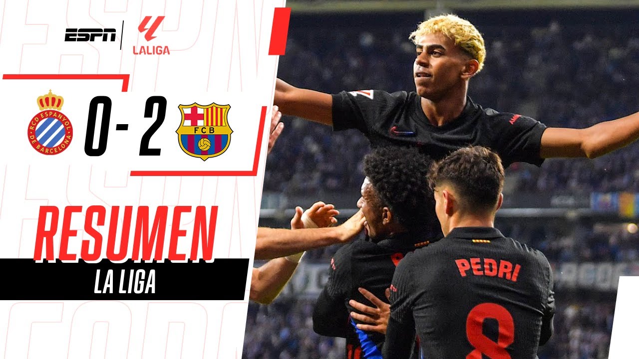 GOLAZO DE YAMAL PARA QUE EL BARCELONA GRITE CAMPEÓN DE LA LIGA | Espanyol 0-2 Barcelona | RESUMEN
