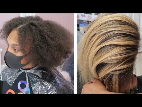 New Client Blonde Balayage | Balayage on Natural Hair...