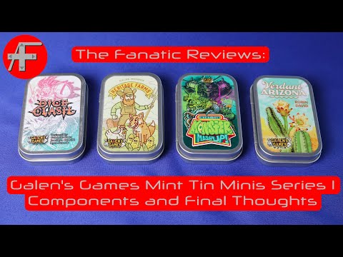 The Fanatic Reviews: Galen Games' Mint Tin Mini Series 1 - Component Quality and Final Thoughts