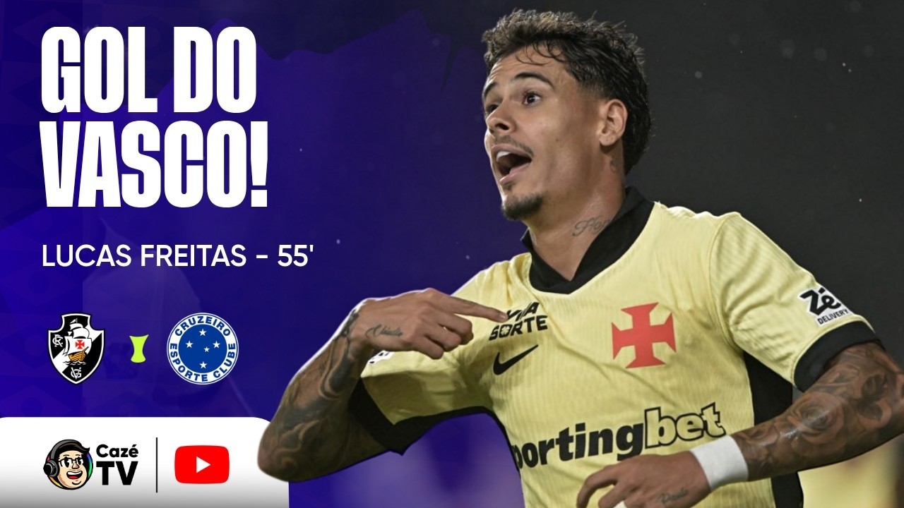GOL DO VASCO! PITON CRUZA E LUCAS FREITAS AMPLIA CONTRA O CRUZEIRO