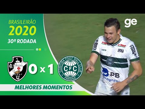 VASCO 0 X 1 CORITIBA | MELHORES MOMENTOS | 30ª RODADA BRASILEIRÃO 2020 | ge.globo