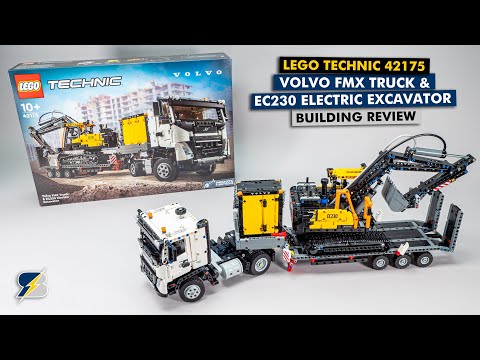 LEGO Technic 42175 Volvo FMX Truck & EC230 Electric Excavator detailed building review