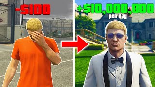 $10,000,000 PER DAY AT LEVEL 1 | SOLO Money Guide for Beginners - Best Money Method GTA 5 Online