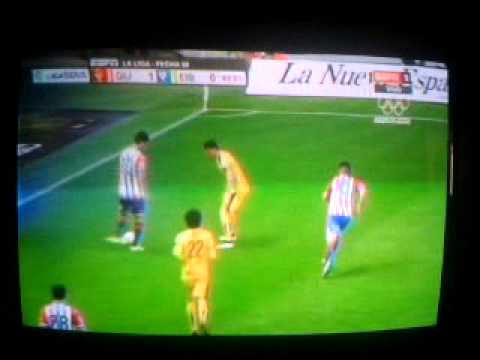 Gol Carlos Carmona Sporting gijón 1 vs 0 Eibar