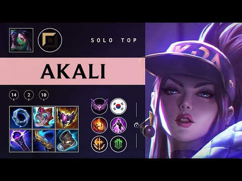 Akali Top vs Gangplank - KR Master Patch 25.24