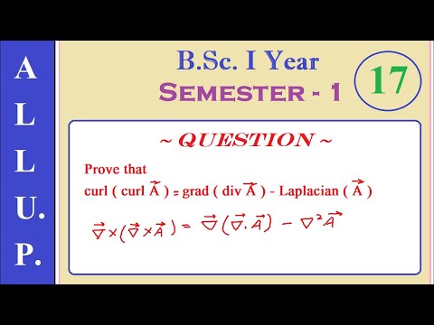 Curl of Curl of A | Identity Proof | BSc 1st Year | Physics | Semester 1