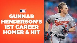 Gunnar Henderson Homers For His 1st Career Hit!