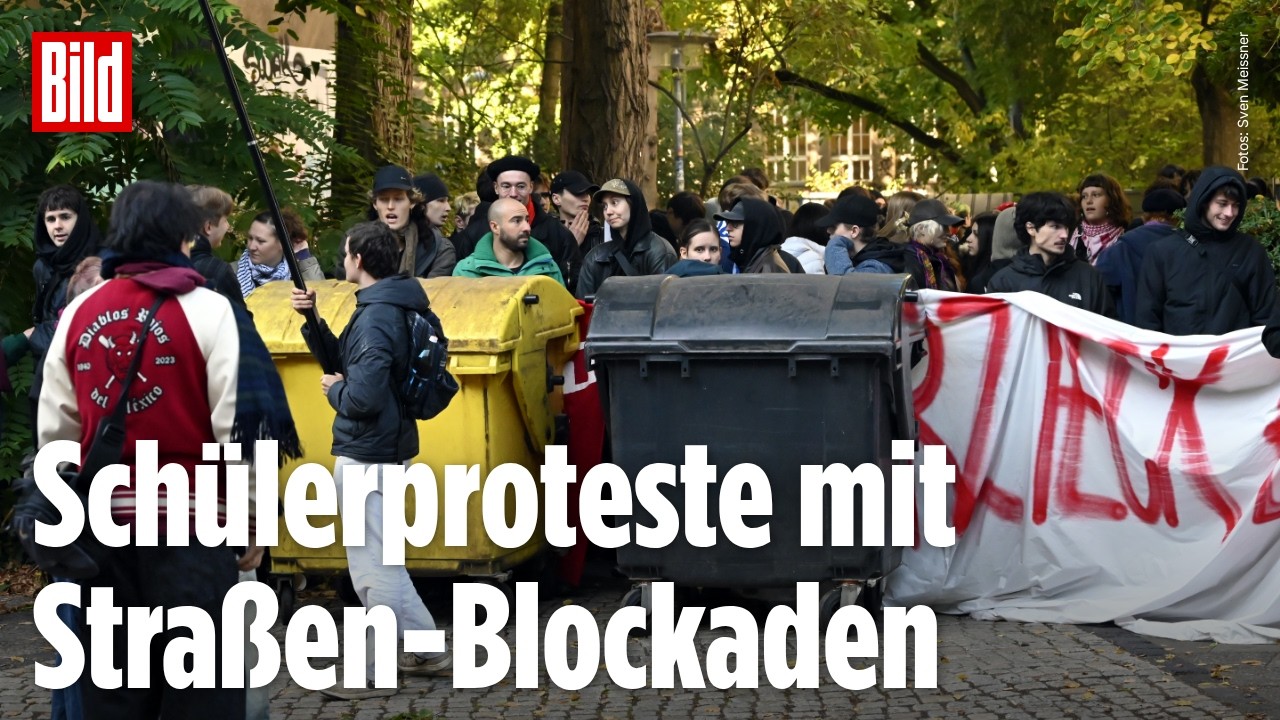 SCHÜLERPROTESTE IN BERLIN: Jugendliche blockieren Gymnasium bei Demo gegen Wehrpflicht