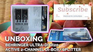 Video thumbnail for Behringer ULTRA-DI DI20 - Professional Active 2-Channel DI-Box/Splitter (Unboxing) by Products Explorer