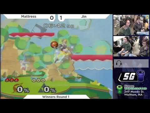 SG 22.7 SSBM - Mattress (Samus) vs. Jin (Sheik) - Melee WR1