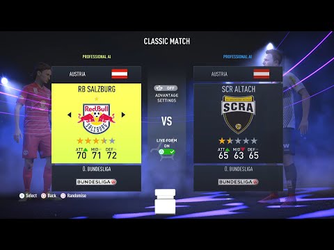 Fifa 22 Austrian Football Bundesliga Ratings & Kits