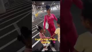 Cardi b with offsets children #shorts