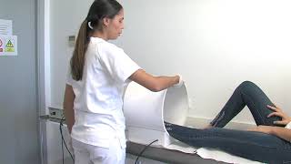 Aplicación práctica de la magnetoterapia en el pie.