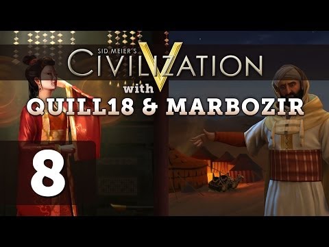 Civilization 5 Deity Twins Multiplayer ft. Quill18 - Part 8