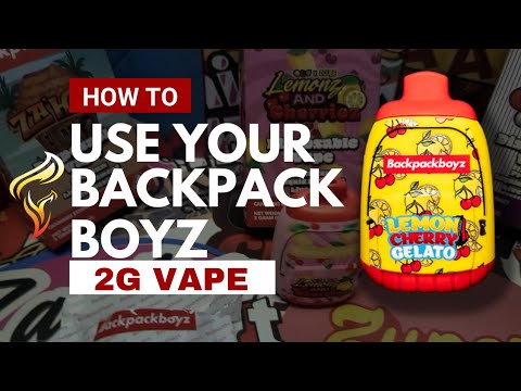 HOW TO USE BACKPACK BOYZ DISPOSABLE VAPE