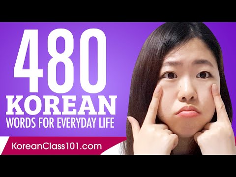 480 Korean Words for Everyday Life - Basic Vocabulary #24