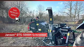 Jansen GTS-5000H drvič - štiepkovač konárov 